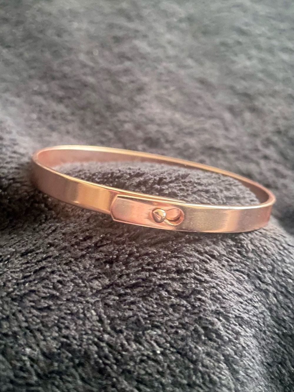 madewell rose gold skinny bracelet bangle